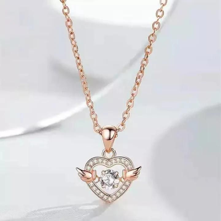 Flying Heart Pendant Necklace