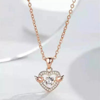 Flying Heart Pendant Necklace